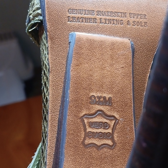 Leon max genuine snakeskin heels size 9.5 - Picture 7 of 8